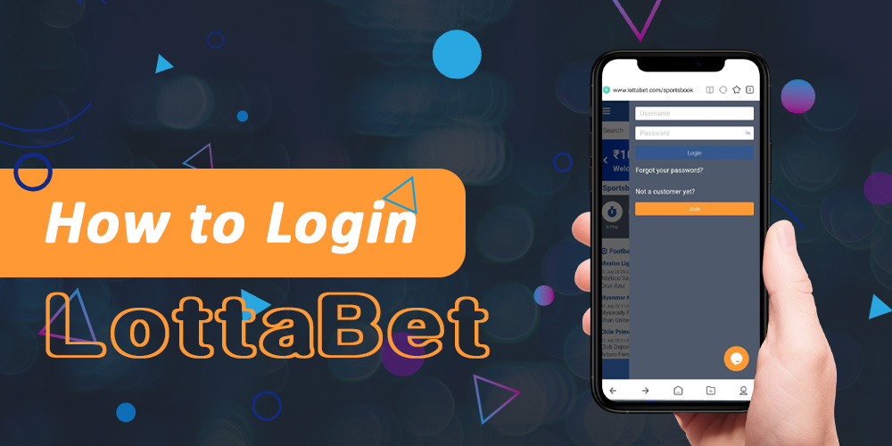 How to enter into your account on the Lottabet website